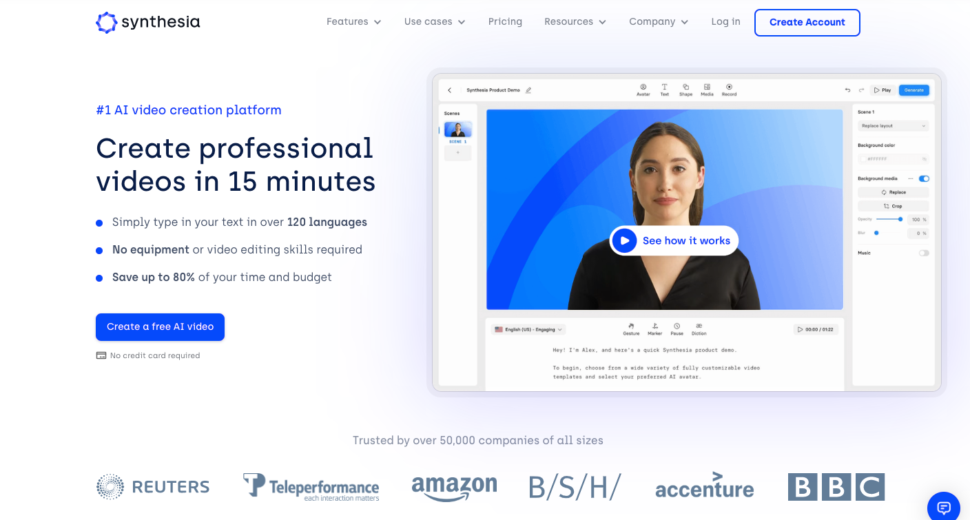 colossyan alternative -  Esynthesia